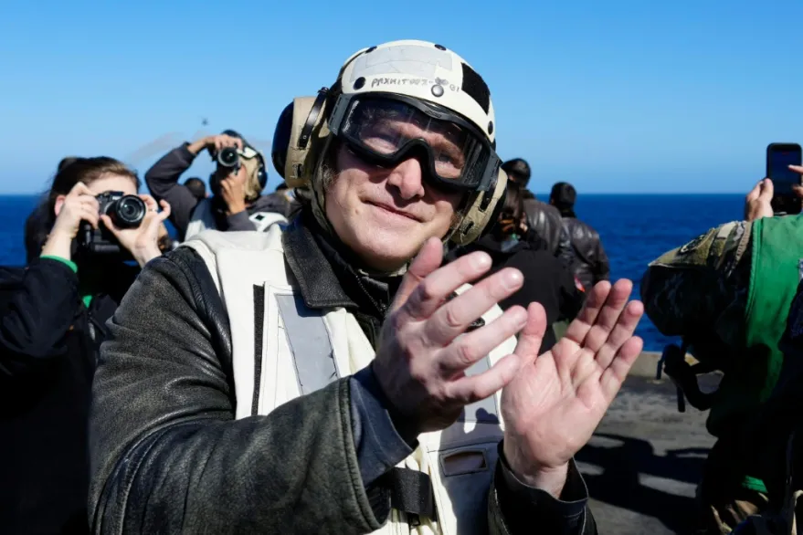 Milei en el USS Nimitz: una señal militar hacia Estados Unidos con impacto en el Atlántico Sur